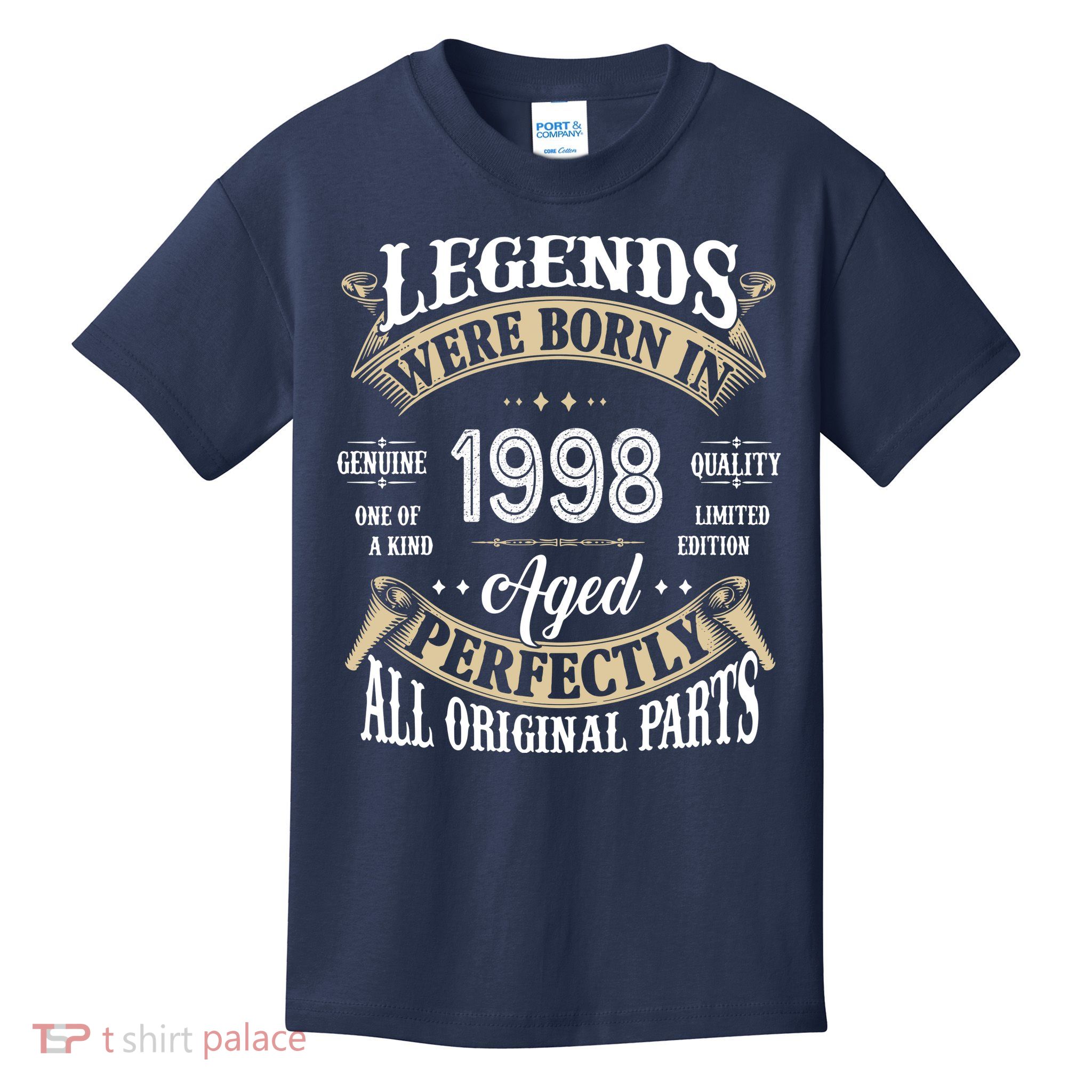 Legends Were Born In 1998 Aged Perfectly Birthday Kids T-Shirt