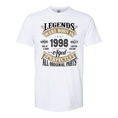 Legends Were Born In 1998 Aged Perfectly Birthday Softstyle CVC T-Shirt