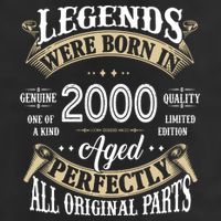 Legends Were Born In 2000 Aged Perfectly Birthday Trucker Hat