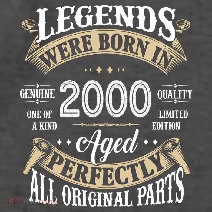 Legends Were Born In 2000 Aged Perfectly Birthday Vector Backpack