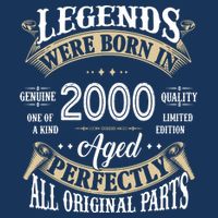 Legends Were Born In 2000 Aged Perfectly Birthday Bucket Hat