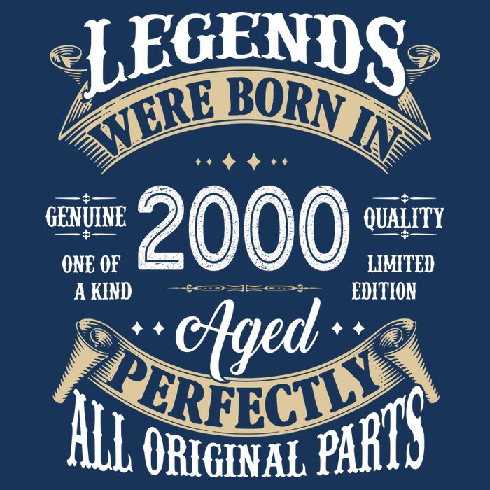Legends Were Born In 2000 Aged Perfectly Birthday Bucket Hat