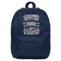 Legends Were Born In 2000 Aged Perfectly Birthday 16 in Basic Backpack