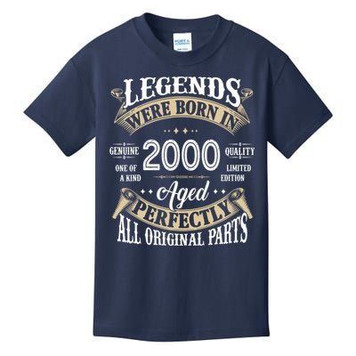 Legends Were Born In 2000 Aged Perfectly Birthday Kids T-Shirt