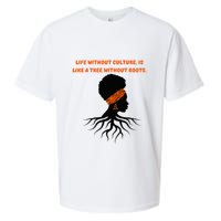 Life Without Culture Is Like A Tree Without Roots Sueded Cloud Jersey T-Shirt