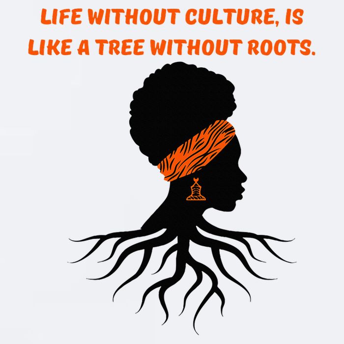 Life Without Culture Is Like A Tree Without Roots Sueded Cloud Jersey T-Shirt
