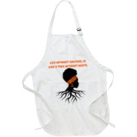 Life Without Culture Is Like A Tree Without Roots Full-Length Apron With Pockets