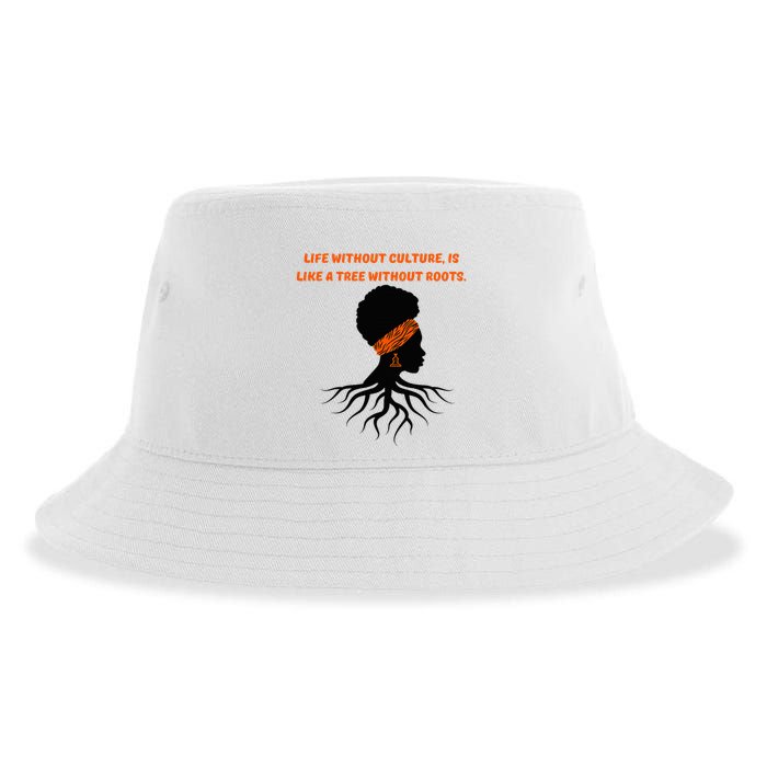 Life Without Culture Is Like A Tree Without Roots Sustainable Bucket Hat