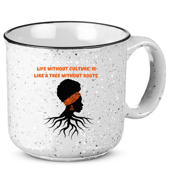 Life Without Culture Is Like A Tree Without Roots 15oz Campfire Ceramic Mug