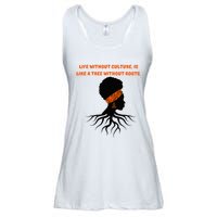 Life Without Culture Is Like A Tree Without Roots Ladies Essential Flowy Tank