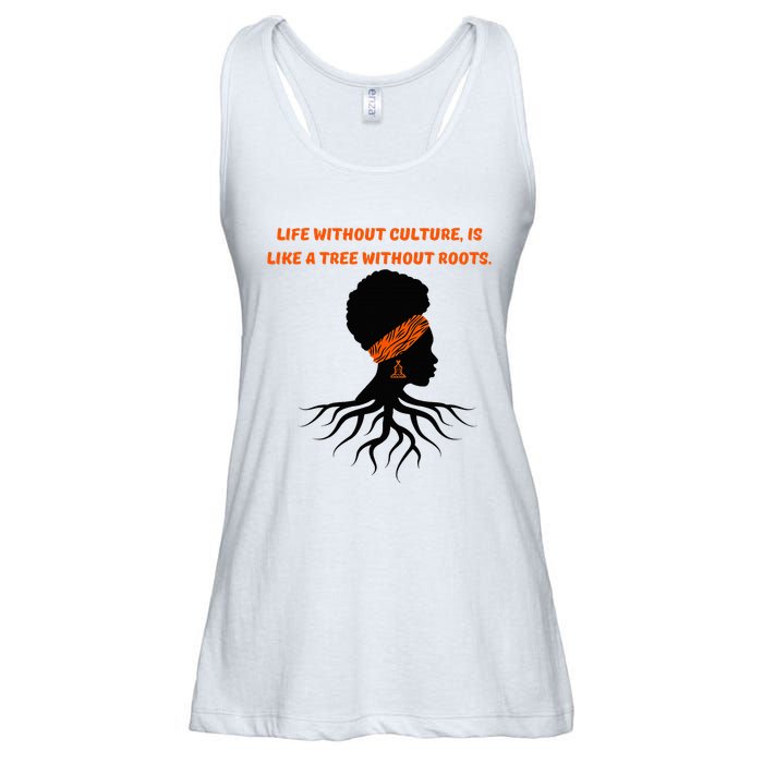 Life Without Culture Is Like A Tree Without Roots Ladies Essential Flowy Tank