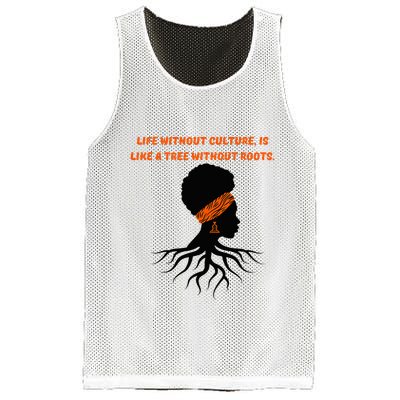 Life Without Culture Is Like A Tree Without Roots Mesh Reversible Basketball Jersey Tank
