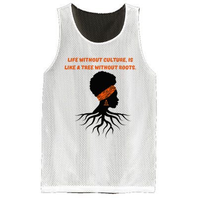 Life Without Culture Is Like A Tree Without Roots Mesh Reversible Basketball Jersey Tank