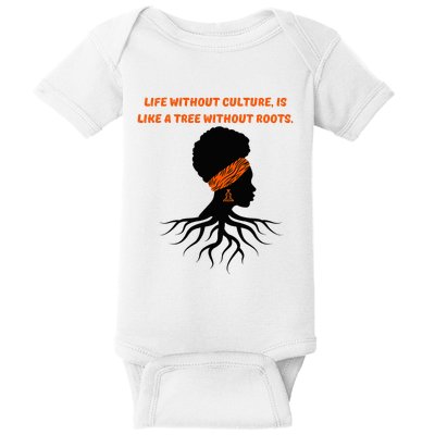 Life Without Culture Is Like A Tree Without Roots Baby Bodysuit
