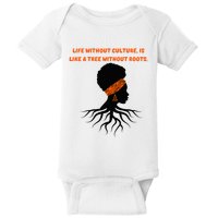 Life Without Culture Is Like A Tree Without Roots Baby Bodysuit