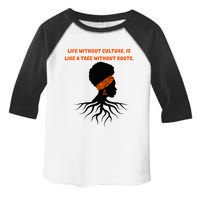 Life Without Culture Is Like A Tree Without Roots Toddler Fine Jersey T-Shirt