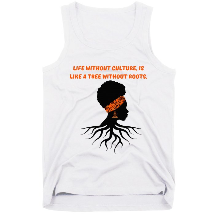Life Without Culture Is Like A Tree Without Roots Tank Top