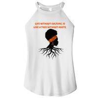 Life Without Culture Is Like A Tree Without Roots Women's Perfect Tri Rocker Tank