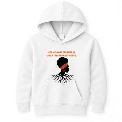Life Without Culture Is Like A Tree Without Roots Kids Hoodie