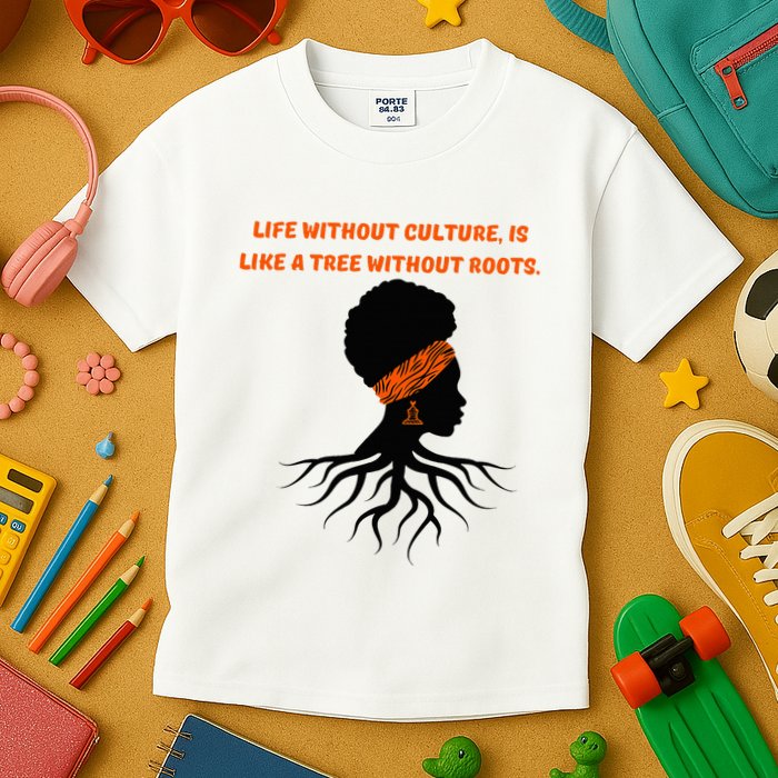 Life Without Culture Is Like A Tree Without Roots Kids T-Shirt