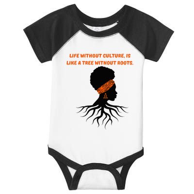 Life Without Culture Is Like A Tree Without Roots Infant Baby Jersey Bodysuit