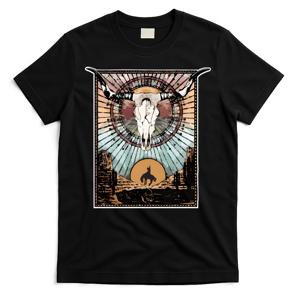 Longhorn Western Country Sweater Western Aesthetic Wild T-Shirt