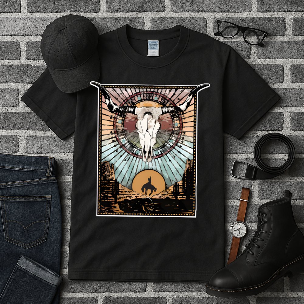 Longhorn Western Country Sweater Western Aesthetic Wild Tall T-Shirt
