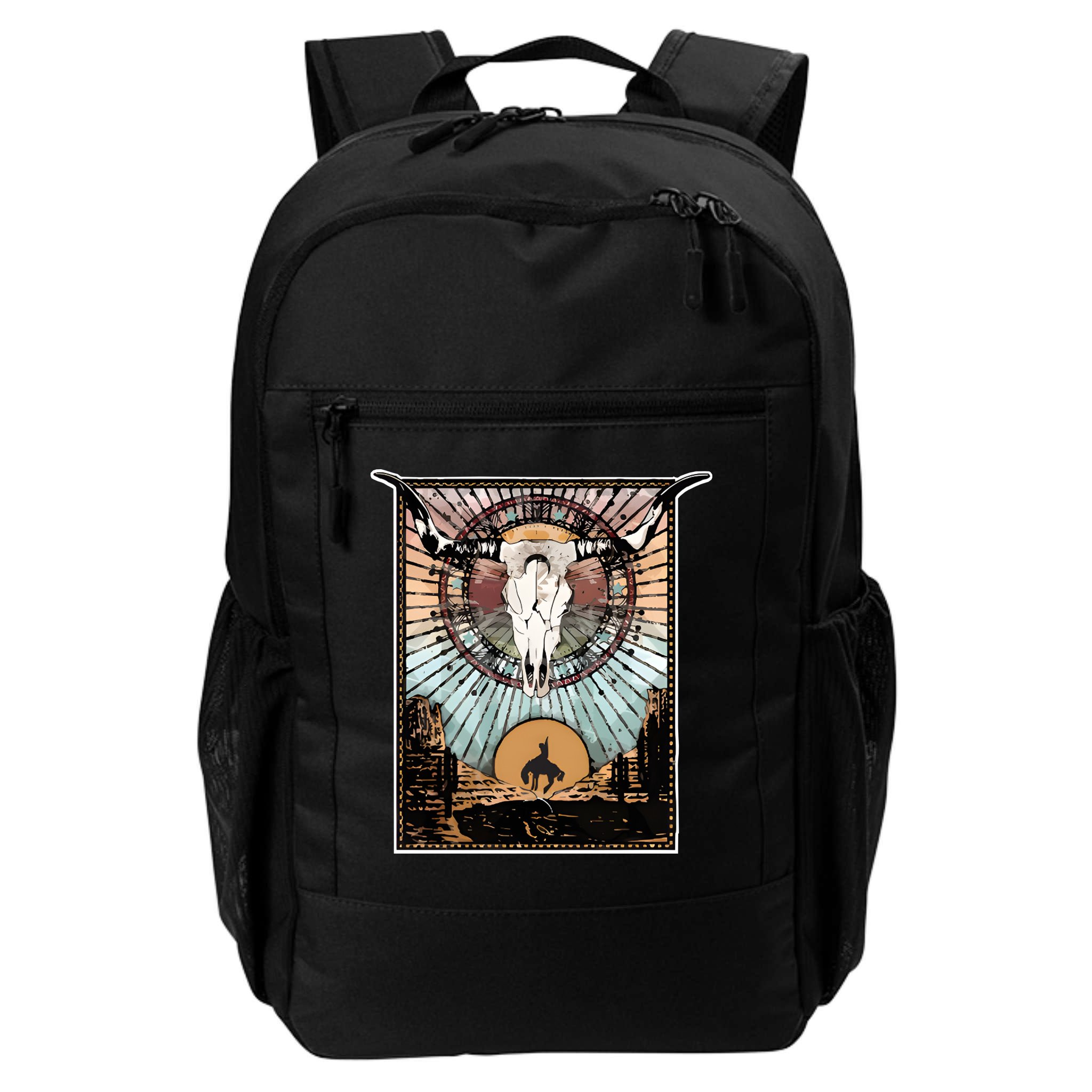 Longhorn Western Country Sweater Western Aesthetic Wild Backpack