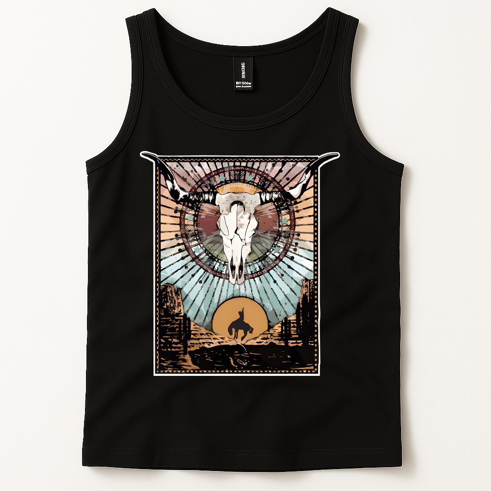 Longhorn Western Country Sweater Western Aesthetic Wild Tank Top