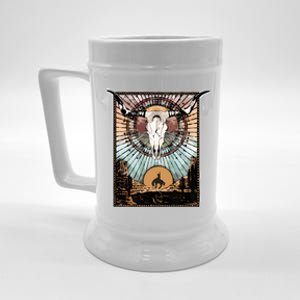 Longhorn Western Country Sweater Western Aesthetic Wild Beer Stein