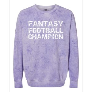 League Winner Champ Trophy Idea Fantasy Football Champion Gift Colorblast Crewneck Sweatshirt