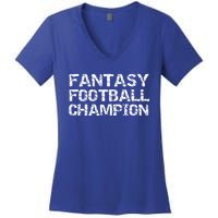 League Winner Champ Trophy Idea Fantasy Football Champion Gift Women's V-Neck T-Shirt