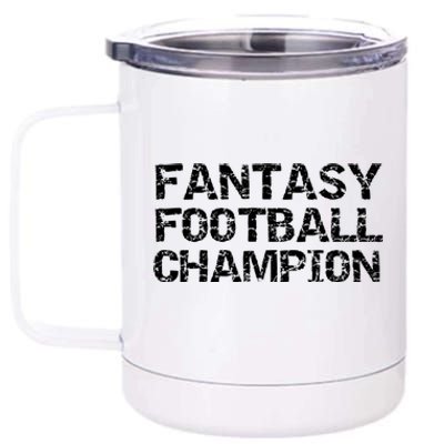 League Winner Champ Trophy Idea Fantasy Football Champion Gift 12 oz Stainless Steel Tumbler Cup