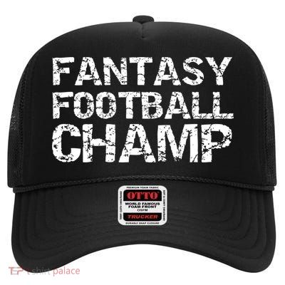 League Winner Championship Items Idea Fantasy Football Champ Gift High Crown Mesh Back Trucker Hat