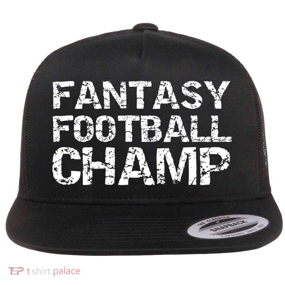 League Winner Championship Items Idea Fantasy Football Champ Gift Flat Bill Trucker Hat