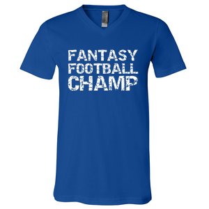 League Winner Championship Items Idea Fantasy Football Champ Gift V-Neck T-Shirt