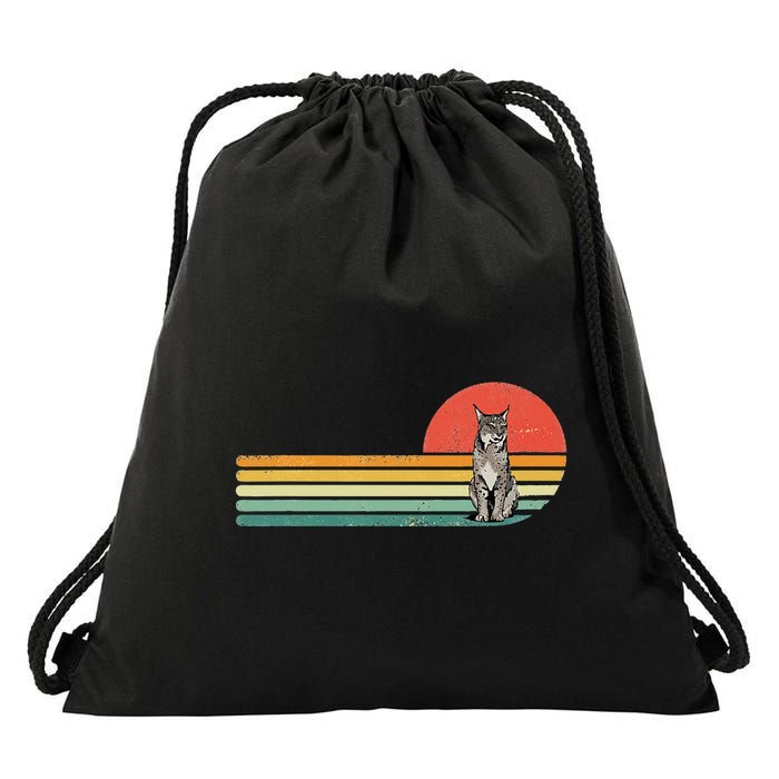 Lynx Wild Cat Bobcat Zoo Animal Lynx Lover Drawstring Bag
