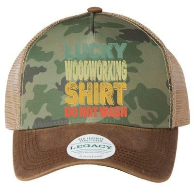 Lucky Woodworking Carpenter Funny Gift Do Not Wash Gift Legacy Tie Dye Trucker Hat