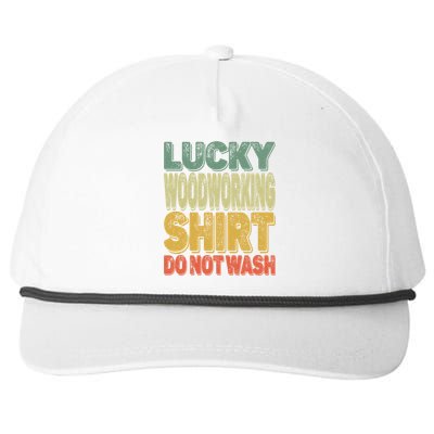 Lucky Woodworking Carpenter Funny Gift Do Not Wash Gift Snapback Five-Panel Rope Hat