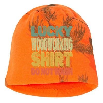 Lucky Woodworking Carpenter Funny Gift Do Not Wash Gift Kati - Camo Knit Beanie