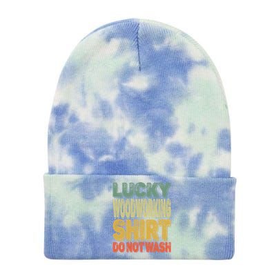 Lucky Woodworking Carpenter Funny Gift Do Not Wash Gift Tie Dye 12in Knit Beanie