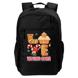 Love Wound Care Nurse Gingerbread Merry Christmas Sweater Daily Commute Backpack