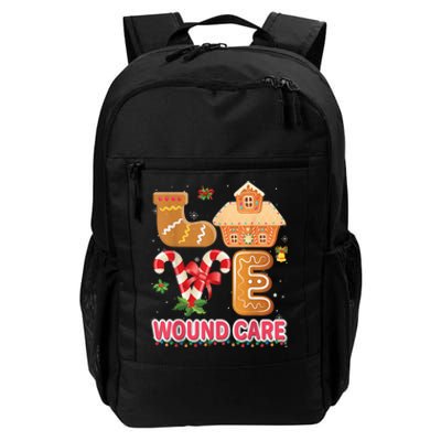 Love Wound Care Nurse Gingerbread Merry Christmas Sweater Daily Commute Backpack