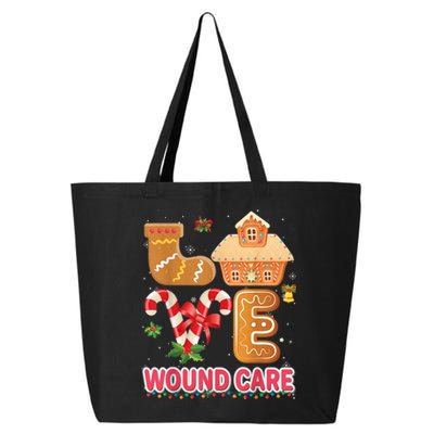 Love Wound Care Nurse Gingerbread Merry Christmas Sweater 25L Jumbo Tote