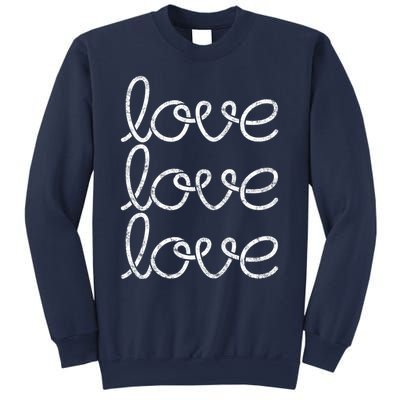 Love Women Casual Cute Valentines Day Graphic Sweatshirt