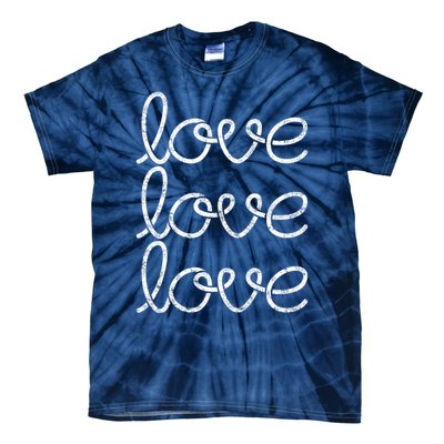 Love Women Casual Cute Valentines Day Graphic Tie-Dye T-Shirt