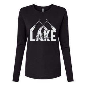 Lake Wife Cute Bachelorette Party Womens Cotton Relaxed Long Sleeve T-Shirt