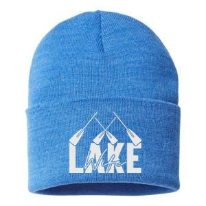 Lake Wife Cute Bachelorette Party Sustainable Knit Beanie