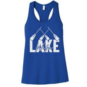 Lake Wife Cute Bachelorette Party Women's Racerback Tank