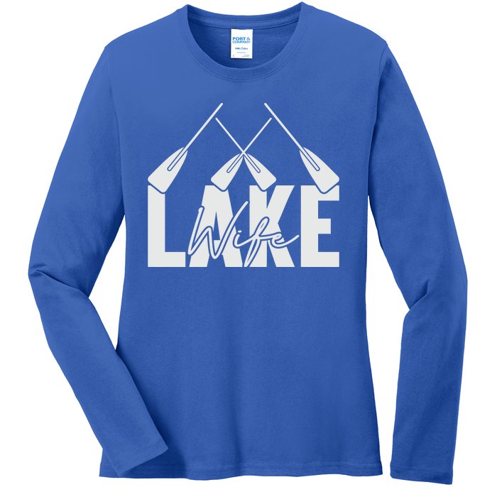 Lake Wife Cute Bachelorette Party Ladies Long Sleeve Shirt